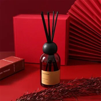 250ml Large Glass Aroma Fragrance Diffuser with Sticks, Home Reed Diffuser for Bathroom, Bedroom, Office, Hotel, Scent Diffuser