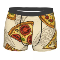 Boxershorts Men Comforable Panties Set Slice Pizza Pepperoni Underwear Man Boxer