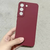 Soft Case Samsung S22, S22 Plus Silikon Slim Matte Silikon Sandstone S22 Merah