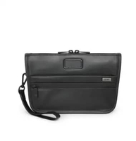 TUMI Alpha Converter Clutch Crossbody Bag Leather - Black