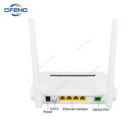 500PCS Customized XPON ONU 1GE+3FE+WIFI+CATV SC APC FTTH ONT fiber modem Fiber Telecom home Wireless terminal Interface English