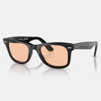 【RAY BAN】RB2140F-601/4B Wayfare膠框粉紅色太陽眼鏡
