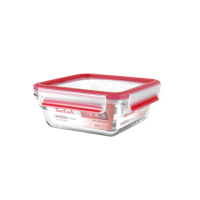 【Tefal 特福】新一代無縫膠圈密封防漏耐熱玻璃保鮮盒/便當盒800ML(膠條免拆洗)