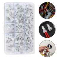Bộ 200 đầu nối bấm dạng kín (crimp cap) kích thước 22–16 AWG / 16–14 AWG / 12–10 AWG bằng nylon