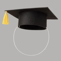 Graduation season adult primary school middle school university doctor's cap tassel black graduation cap decoration hair accesso