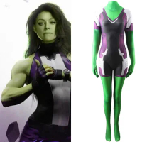 She Hulk Costume Cosplay 3D Printed Spandex Superhero Women Hulk Halloween Costume Zenzai Suits Girls Female Bodysuits
