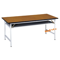 【鑫蘭家具】木紋面貼條折合桌W180*D75cm 會議桌 洽談桌 書桌 工作桌 閱讀桌