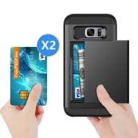 S7 Edge Armor Slide Card Case For Samsung S7 Edge Case S7edge Coque Card Slots Cover For Samsung Galaxy S7 G930F S7edge G935F
