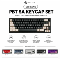 Galatix SA Keycaps PBT Double Shoot 160 Key Set For Mechanical Keyboard 61 64 68 72 75 84 87 96 104