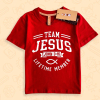 Kaos Baju Anak Rohani Kristen Team Jesus Christ Life Time Member