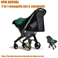 Sunshade Extension Mosquito Net Rain Cover Doona Protection 360 Sun Cover Car Seat Stroller Accessories Storage Bag Full Net