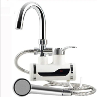Tankless Water Heater Faucet Shower Instant Water-Heater Electric Tap Heating Instant Hot Water for Kitchen and Bathroom