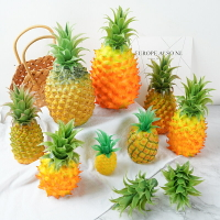 仿真菠蘿假鳳梨水果塑料泡沫模型水果店裝飾擺件攝影道具玩具