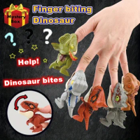 Cute Bite Finger Dinosaur Toy Multi-articular Wiggle Tyrannosaurus Rex Model Gift Mystery Box