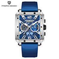 PAGANI DESIGN Original Racing Series Skeleton Design Men's Quartz Watch Luxury Sapphire Stainless Steel Waterproof Watches Men