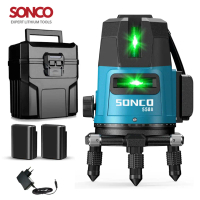 On Sale 5 Lines 6 Point Adjustable Laser Level 360° Rotary Indoor Outdoor Self Leveling Measuring To