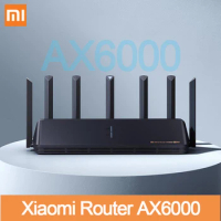 New Xiaomi AIoT Router AX6000 WiFi6 6000Mbs 5GHz VPN 512MB Mesh Repeater External Signal Network Amplifier Work With Mi Home App