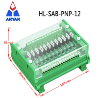 12 way PLC amplifier board isolation board protection board with cover Relay Module Controller dust cover