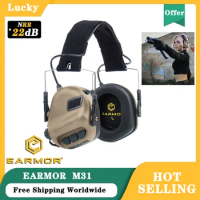 EARMOR M31 MOD4 Tactical Military Headphones Military Shooting Noise Canceling Headphones Soundproof Headphones