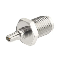 Superbat Straight Stainless Steel CRC9 Male to RP-SMA Female Adapter for 3G 4G Modem Antenna