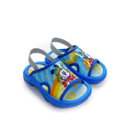 【樂樂童鞋】台灣製巴布豆拖鞋-水藍(男童鞋 女童鞋 兒童拖鞋 小童鞋)