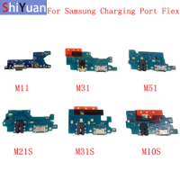 USB Charging Port Connector Board Parts Flex Cable For Samsung M11 M21 M31 M51 M31S M21S M30S M10S Model Replacement Parts