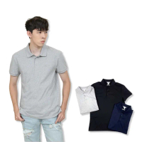 【Calvin Klein 凱文克萊】Calvin Klein polo衫 棉質 刺繡logo 短袖 CK 大尺碼 白色上架(polo衫 短袖9833)