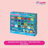 Aquabeads Shiny Bead Pack – Paket Manik Kilau Aqua Beads | Isi Ulang Mainan Kreatif Anak | DIY Tanpa