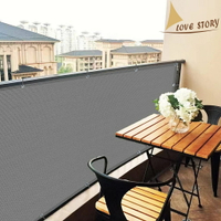 深灰色圍欄網 陽台隱私屏幕 防偷窺防風防雨擋風 適用於公寓甲板庭院