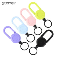 Automatic Retractable Wire Rope Luya Anti-theft Tactical Keychain Telescopic Belt Keyring Outdoor Carabiner Hook Backpack Buckle
