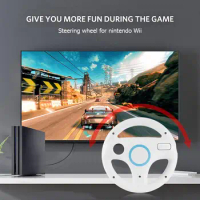 New Durable Plastic Steering Wheel For Nintend For Wii For Mario Kart Racing Games Remote Controller Console Drop Shipping