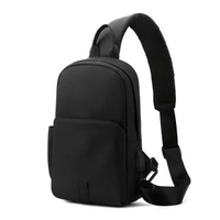 新款胸包 bag皮膜商務休閒單肩包輕便手機包usb學生斜挎包