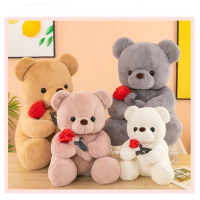 Teddy Bear Plush Bear Valentine's Day Gift Annual Gift Rose Teddy Bear Animal Dolls