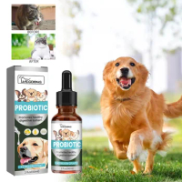 yegbong pet probiotic drops for cats and dogs to relieve discomfort bad breath pet care liquid
