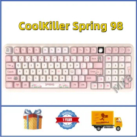 CoolKiller Spring 98 Hot Swappable Mechanical Keyboard with OLED Display, RGB Custom Keyboard with BT5.1/2.4G/USB-C Wireless