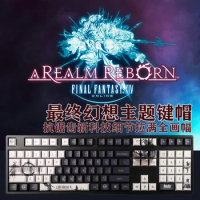 FINAL FANTASY Game Design 5 Side Sublimation PBT Keycaps For Cherry Mx Switch Mechanical Gaming Keyboard Cherry Profile Keycaps
