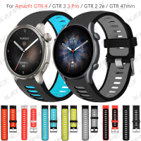 Jalur Jam Tangan Penggantian Silikon Lembut, Untuk Amazfit GTR 4 / GTR 3 3 Pro / GTR 2 2e / GTR 47mm