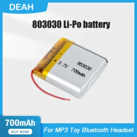 1-2PCS 803030 700mAh 3.7V Lithium Polymer Rechargeable Battery For Smart Watch GPS Navigator MP3 Bluetooth Headset LED Lamp