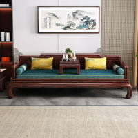 家具 新中式實木羅漢床茶桌椅沙發塌炕幾組合仿古禪意羅漢塌