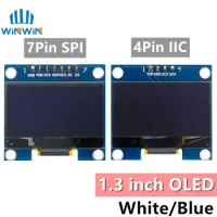 1.3 inch OLED module SPI/IIC I2C Communicate white/blue color 128X64 1.3 inch OLED LCD LED Display Module 1.3" OLED module