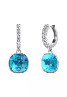 Her Jewellery Callista Square WG Aquamarine - Anting Crystal by Her Jewellery