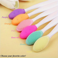 Set Berus Pengelupasan Bibir dan Hidung Silikon, 4pcs, Alat Pembersih Muka Dua Sisi, untuk Menghilan