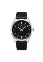 Kenneth Cole New York Kenneth Cole New York Black Dial With Black Leather Unisex Watch KCWGA2234504