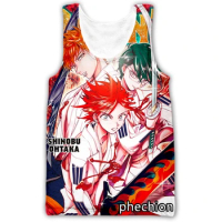 phechion New Fashion Men/Women ORIENT Anime 3D Printed Sleeveless Vest Streetwear Men Loose Sporting Tank Tops A44