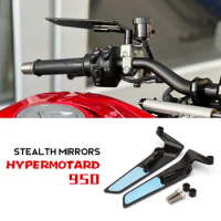 For Ducati Hypermotard 950 Accessories Stealth Mirrors Hypermotard950 Adjustable Winglets for Ducati Hypermotard 950 SP Parts