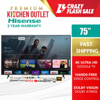 100% Genuine [OWN TRUCK DELIVERY]Hisense 75 Inch 4K UHD TV 75A6500H |   Klang Valley Only. |   Netfl