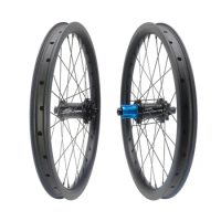 24" 520 Carbon Folding Bike BMX Racing Wheels 25mm Deep 30/38mm Wide Disc Brake 24er Rims Wheelset YUNIPER BOOST Hub 24inch Kids