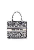 Christian Dior Pre-Loved Christian Dior BOOK TOTE book tote Small Handbag tote bag canvas Navy beige