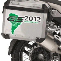 One Pair Trunk Motorcycle Top Side Box cases panniers Luggage Aluminium Stickers ADV GS Adventure For BMW R1200GS