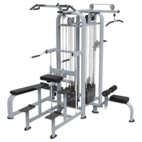 HOS-T043 4 Station Multi Gym, Gym Home Weight Training Exercise Workout Equipment Fitness Strength Machine